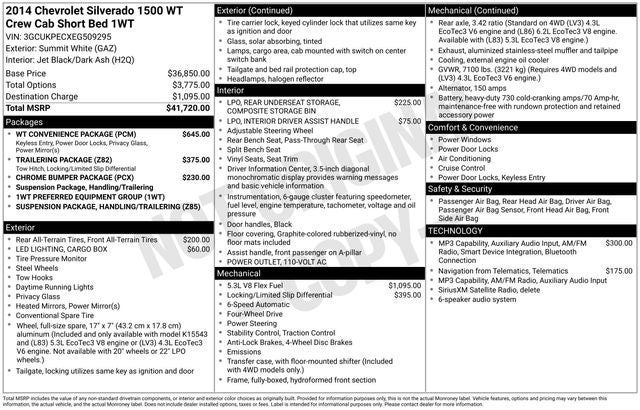 2014 Chevrolet Silverado 1500 Work Truck