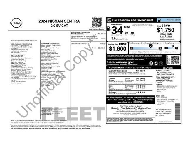 2024 Nissan Sentra SV