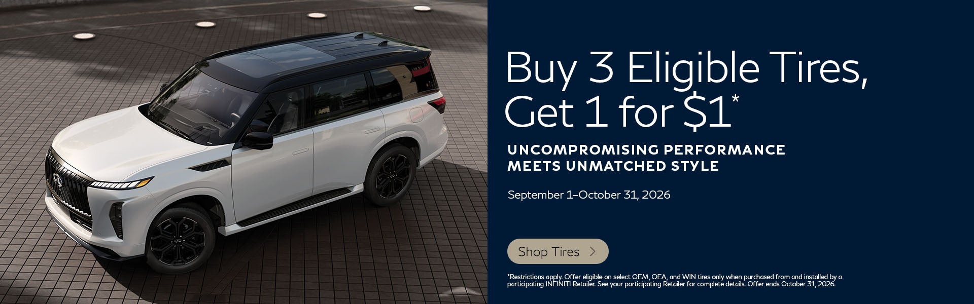 SD INIFINITI Tire Offer